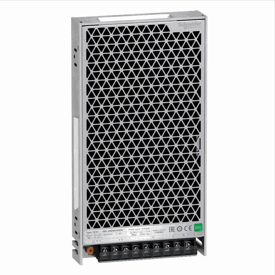 Schneider Electric - single phase power supply, 100...240V input, 24V DC output, 200W, 8,3A - ABL2REM24085K