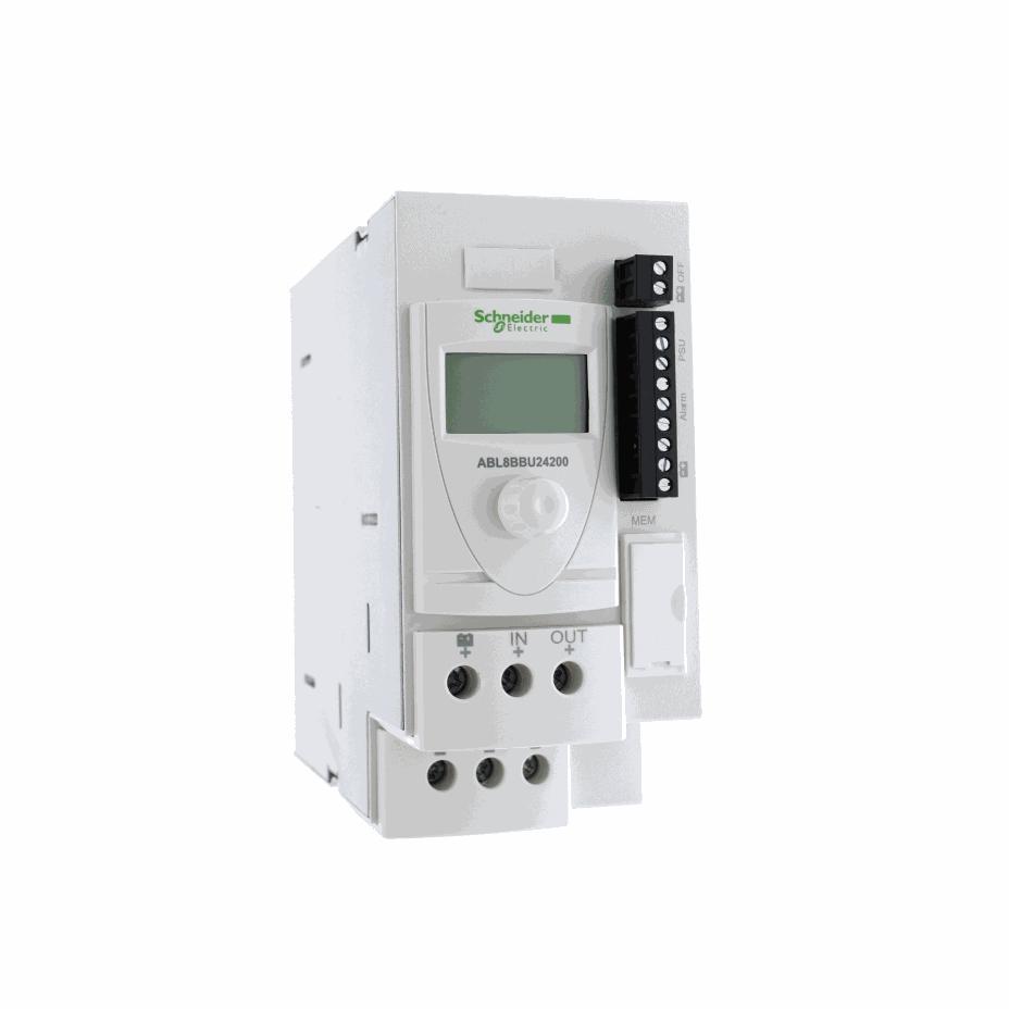 Schneider Electric - battery control module - 24..28.8 V DC - 24 V - 20 A - for regulated SMPS - ABL8BBU24200