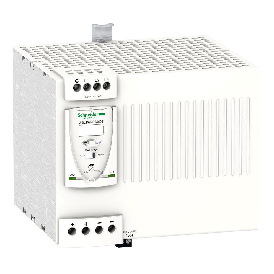 Schneider Electric - regulated SMPS - 3-phase - 380..500 V - 24 V - 40 A - ABL8WPS24400