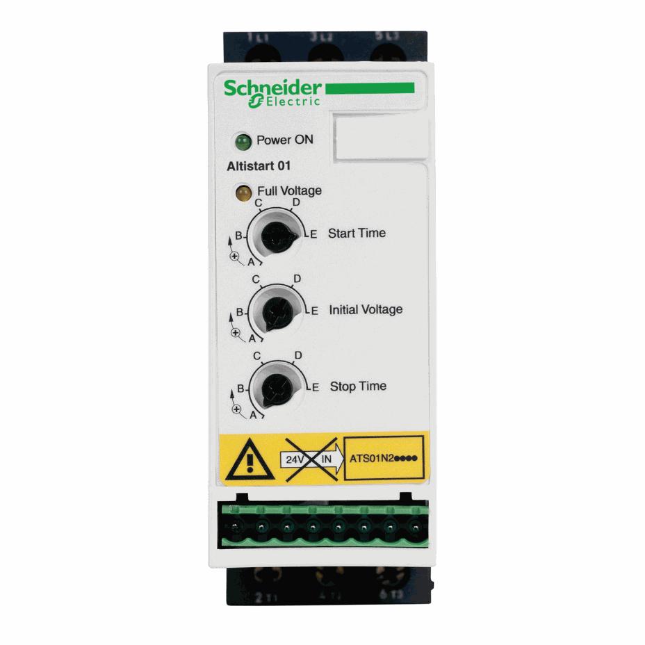 Schneider Electric - soft starter for asynchronous motor - ATS01 - 6 A - 380..415V - 1.5..3 KW - ATS01N206QN