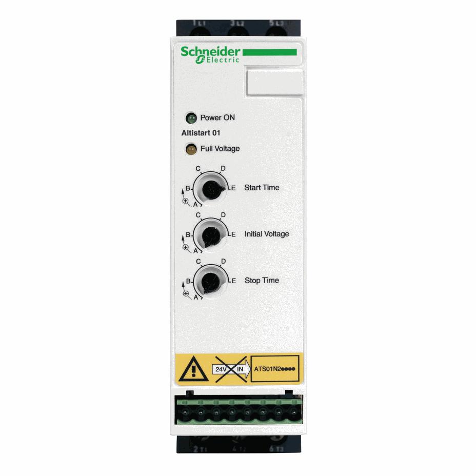 Schneider Electric - soft starter for asynchronous motor - ATS01 - 22 A - 380..415V - 7.5..11 KW - ATS01N222QN