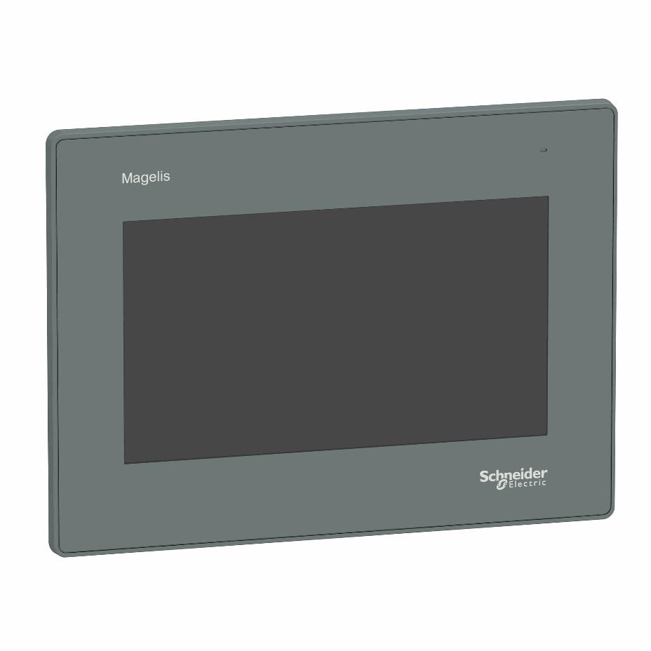 Schneider Electric - 7 inch wide screen, Universal model, 2 serial ports,1 Ethernet port, embeddedRTC - HMIGXU3512