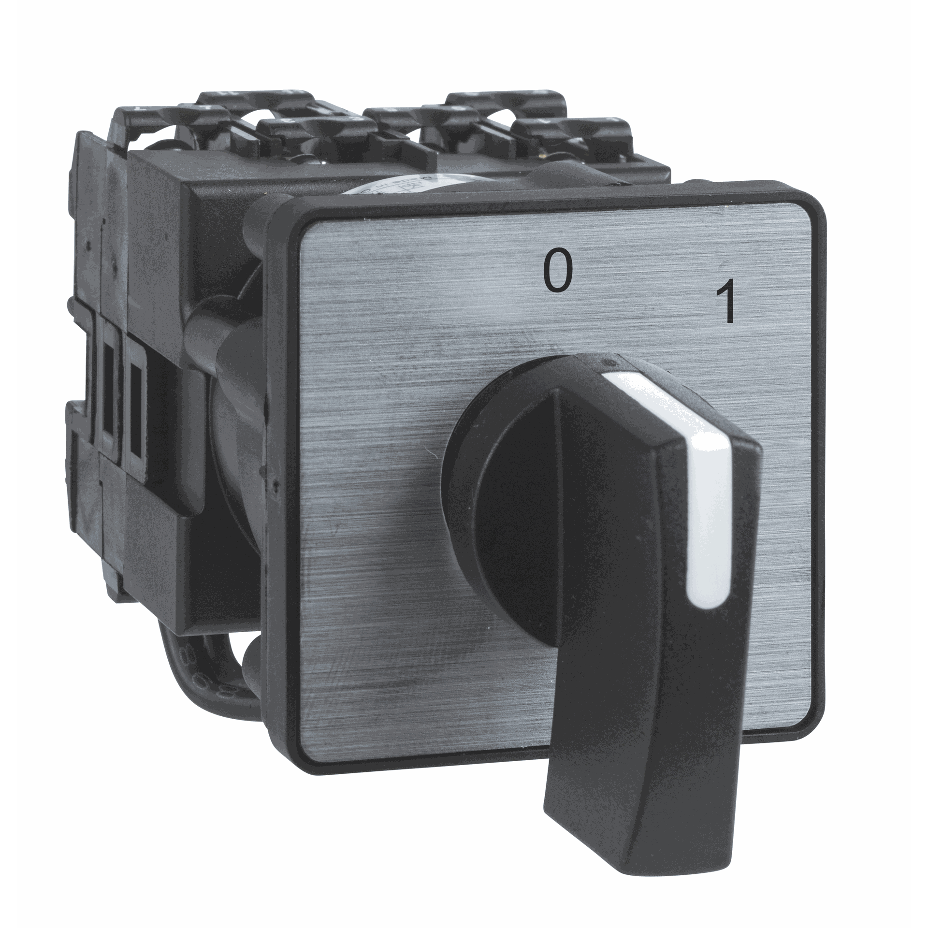 Schneider Electric - Cam switch, 2 poles, with off position, 45° switching angle, 12 A, multi-fixing - K1B002ALH