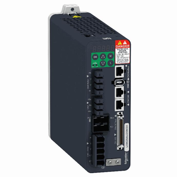 Schneider Electric - motion servo drive, Lexium 28, three phase 200...230 V, 2 kW - LXM28AU20M3X