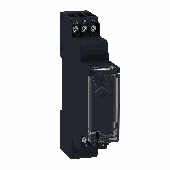 Schneider Electric - on-delay timing relay - 1 s..100 h - 24..240 V AC/DC - solid state output - RE17LAMW