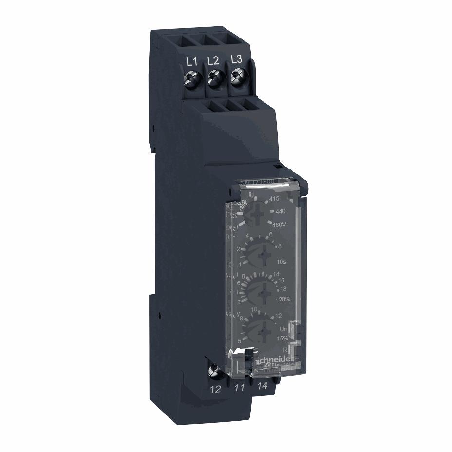 Schneider Electric - multifunction control relay RM17-TE - range 183..528 V AC - RM17TE00