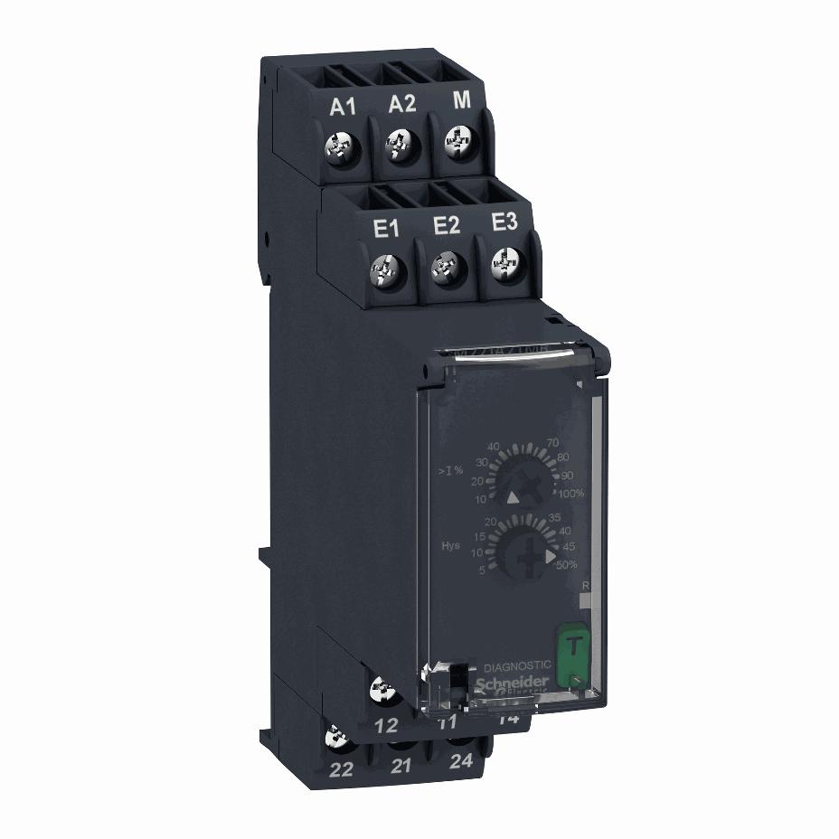 Schneider Electric - Overcurrent control relay 4mA…1A, 2 C/O - RM22JA21MR