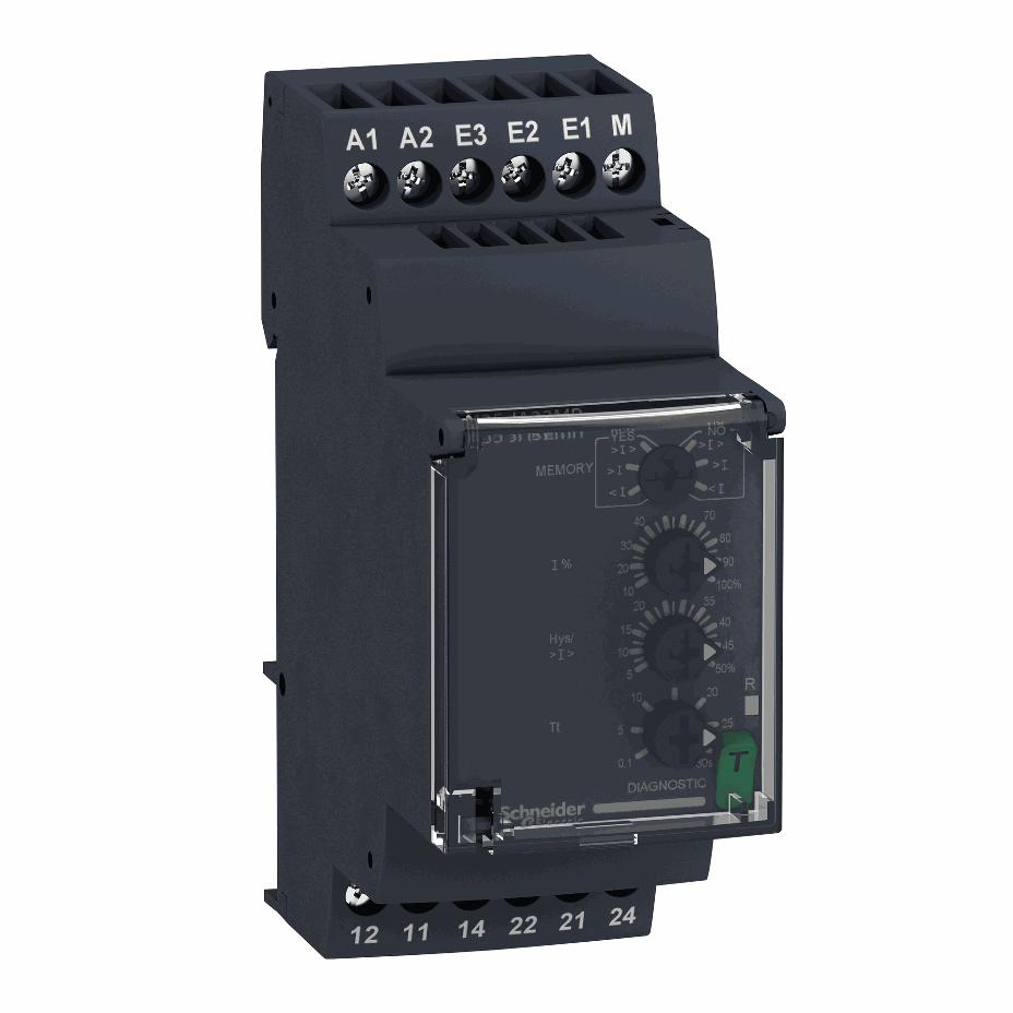 Schneider Electric - Current control relay 0.15A…15A, 2 C/O - RM35JA32MR