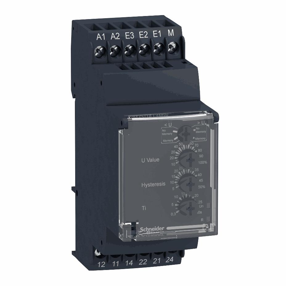 Schneider Electric - multifunction voltage control relay RM35-U - range 15..600 V - RM35UA13MW