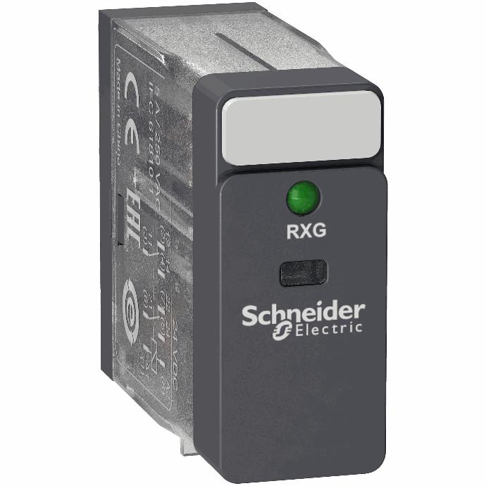 Schneider Electric - Interface plug-in relay, 5 A, 2 CO, LED, 24 V DC - RXG23BD