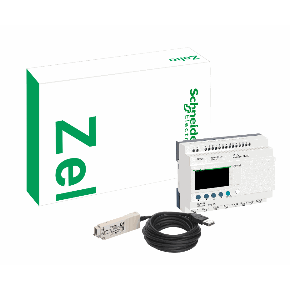 Schneider Electric - compact smart relay Zelio Logic - “discovery” pack - 20 I O - 24 V DC - SR2PACK2BD