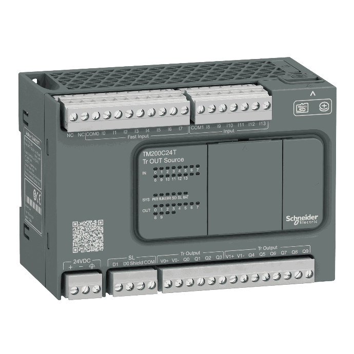 Schneider Electric - controller M200 24 IO transistor Source - TM200C24T