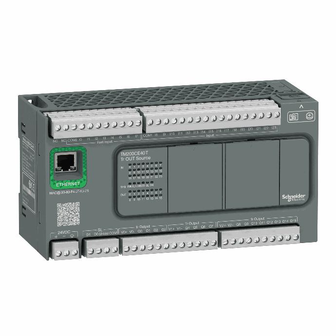 Schneider Electric - controller M200 40 IO transistor Source+ Ethernet - TM200CE40T