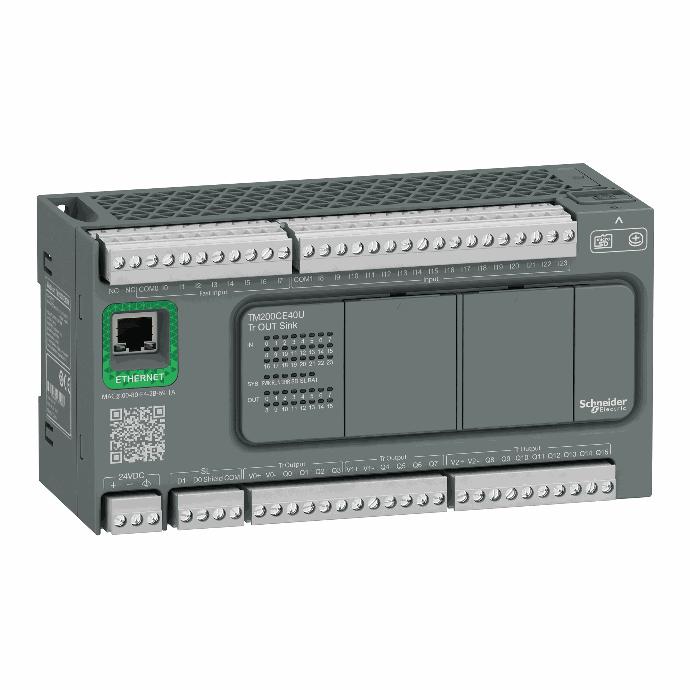 Schneider Electric - controller M200 40 IO transistor SINK+ Ethernet - TM200CE40U