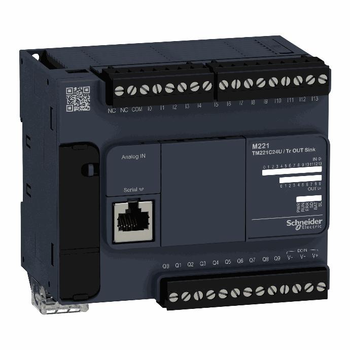 Schneider Electric - CONTROLLER M221-24IO TR.NPN - TM221C24U