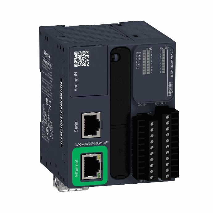 Schneider Electric - controller M221 16 IO relay Ethernet - TM221CE16R