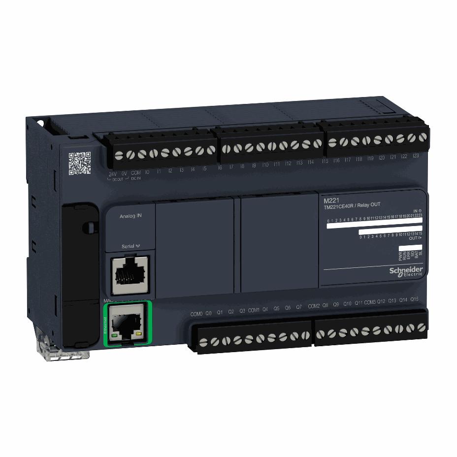 Schneider Electric - controller M221 40 IO relay Ethernet - TM221CE40R