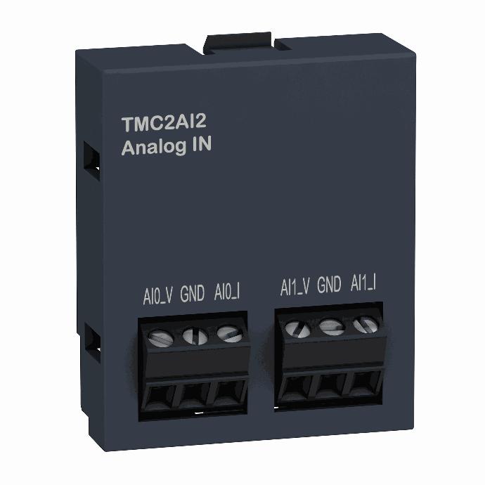 Schneider Electric - cartridge M221 - 2 analog inputs - I/O extension - TMC2AI2