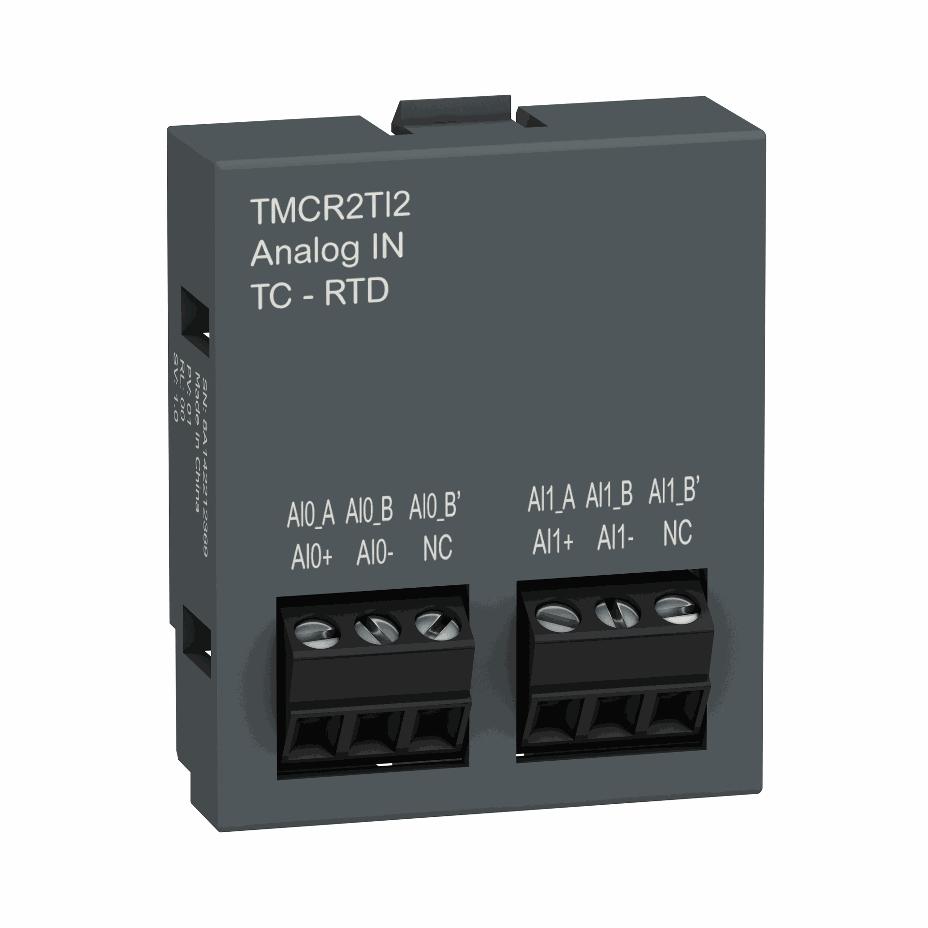 Schneider Electric - cartridge M200 - 2 temperature inputs - I/O extension - TMCR2TI2