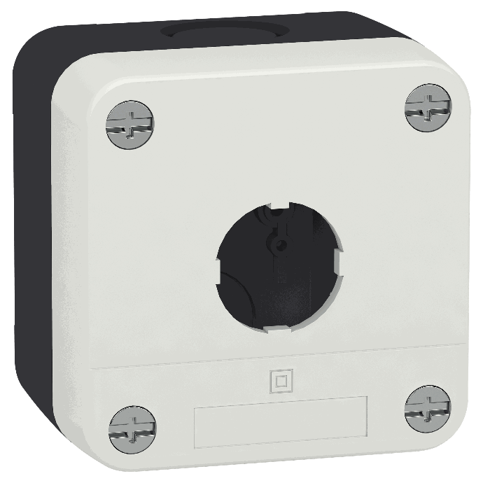 Schneider Electric - 1 hole 22 mm Ø IP65 protection plastic white empty control station - XALB01C