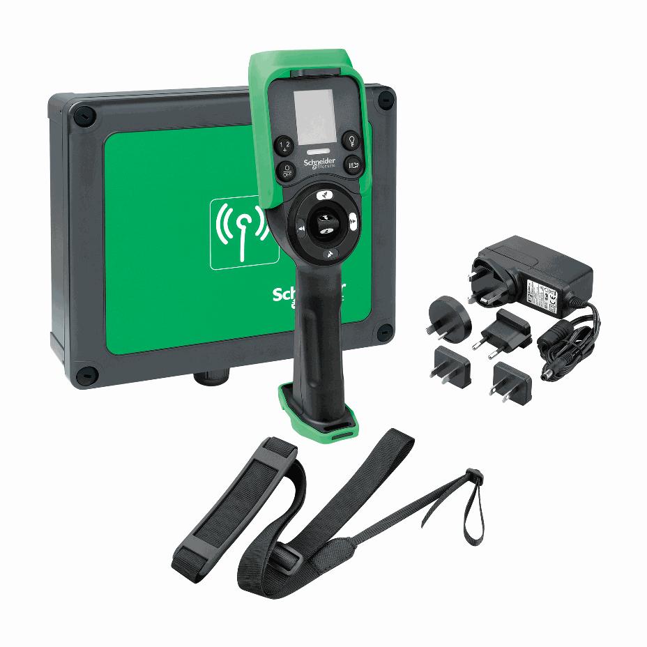 Schneider Electric - Wireless remote control system comprising 1 XARS8D18W + 1 charger + 1 shoulder belt + 1 cable USB/RJ45 + 1 config Software - XARSK8D18W