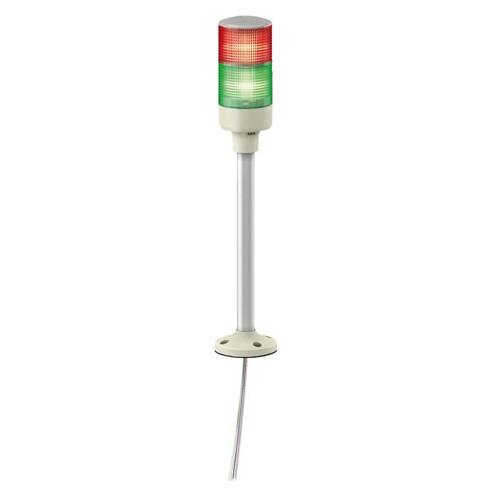 Schneider Electric - Tower Light - RG - 24V - LED - W.Buzzer - Tube mounting with fixing plate - XVGB2SH