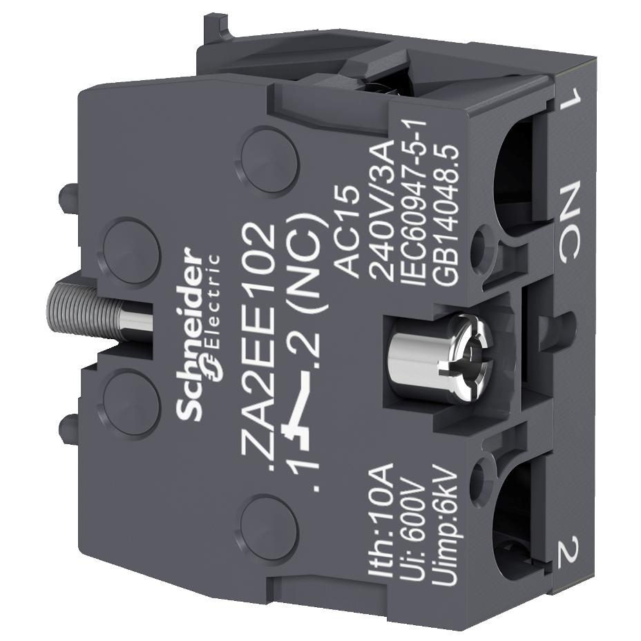 Schneider Electric - Single contact block for head Ø22, 1 NC - ZA2EE102