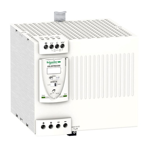 [C09ABL8RPM24200] Schneider Electric - Regulated Switch Power Supply, 1 or 2-phase, 100..240V, 24V, 20 A - ABL8RPM24200