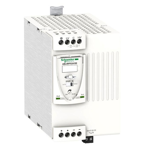 [C09ABL8RPS24100] Schneider Electric - Regulated Switch Power Supply, 1 or 2-phase, 100..500V, 24V, 10 A - ABL8RPS24100