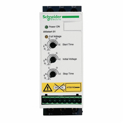 [C08ATS01N206QN] Schneider Electric - soft starter for asynchronous motor - ATS01 - 6 A - 380..415V - 1.5..3 KW - ATS01N206QN