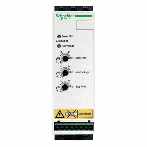 [C08ATS01N222QN] Schneider Electric - soft starter for asynchronous motor - ATS01 - 22 A - 380..415V - 7.5..11 KW - ATS01N222QN