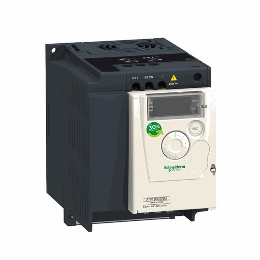 [C07ATV12HU15M2] Schneider Electric - variable speed drive ATV12 - 1.5kW - 2hp - 200..240V - 1ph - with heat sink - ATV12HU15M2