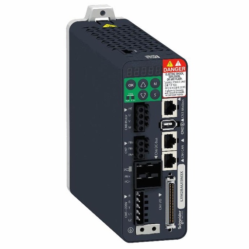 [C28LXM28AU10M3X] Schneider Electric - motion servo drive, Lexium 28, single and three phase 200...230 V, 1 kW - LXM28AU10M3X