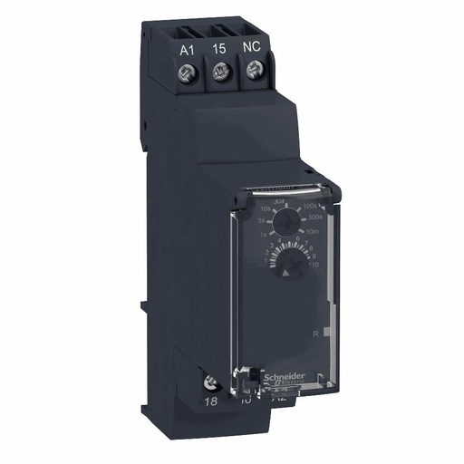 [C18RE22R1KMR] Schneider Electric - Modular timing relay, 5 A, 0.05 s…10 min, 1 CO, delay on de-energization, 24...240 V AC/DC - RE22R1KMR