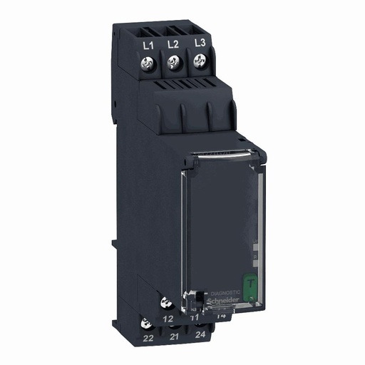 [C18RM22TG20] Schneider Electric - Modular 3-phase supply control relay, 8 A, 2 CO, 183…528 V AC - RM22TG20