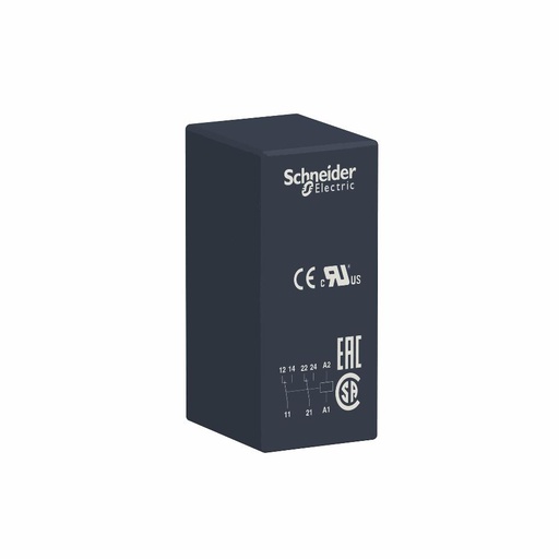 [C03RSB2A080BD] Schneider Electric - Interface plug-in relay, 8 A, 2 CO, 24 V DC - RSB2A080BD