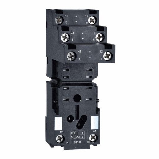 [C18RXZE2S108M] Schneider Electric - socket RXZ - separate contact - 12 A - < 250 V - connector - for relay RXM2.. - RXZE2S108M