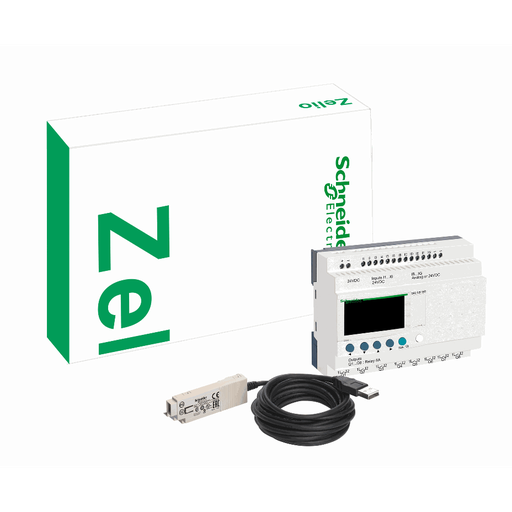 [C02SR2PACK2BD] Schneider Electric - compact smart relay Zelio Logic - “discovery” pack - 20 I O - 24 V DC - SR2PACK2BD