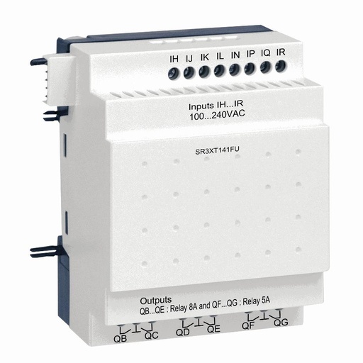 [C10SR3XT141FU] Schneider Electric - discrete I/O extension module - 14 I O - 100..240 V AC - for Zelio Logic - SR3XT141FU