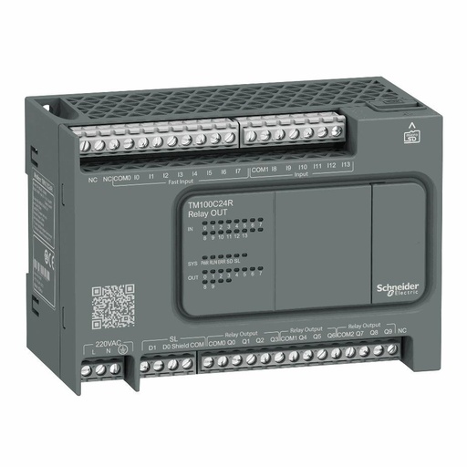 [C02TM100C24R] Schneider Electric - controller M100 24 IO relay - TM100C24R