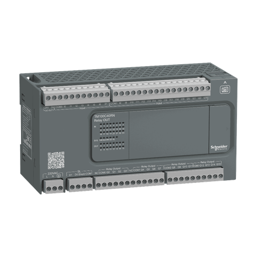 [C02TM100C40RN] Schneider Electric - Controller M100 - 24I/16O relay - 220VAC - TM100C40RN