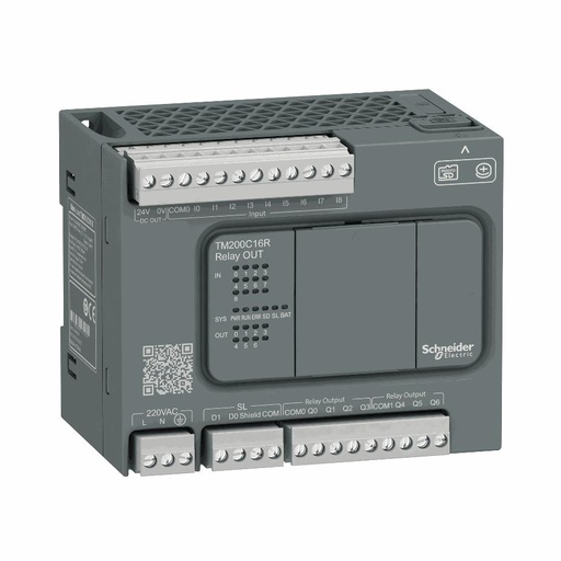 [C02TM200C16R] Schneider Electric - controller M200 16 IO relay - TM200C16R