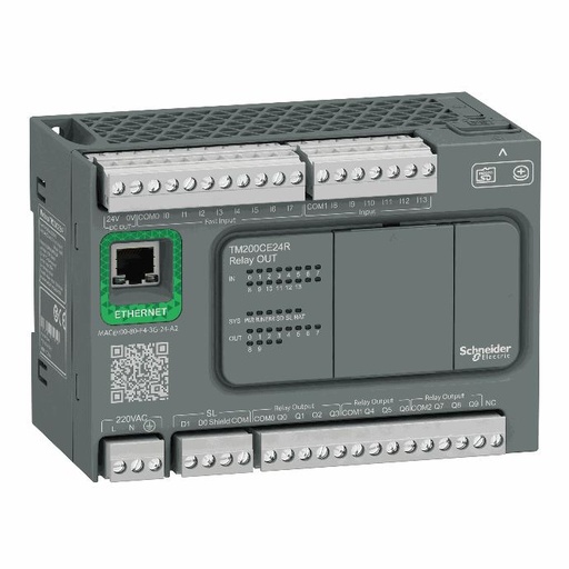 [C02TM200CE24R] Schneider Electric - controller M200 24 IO relay+Ethernet - TM200CE24R