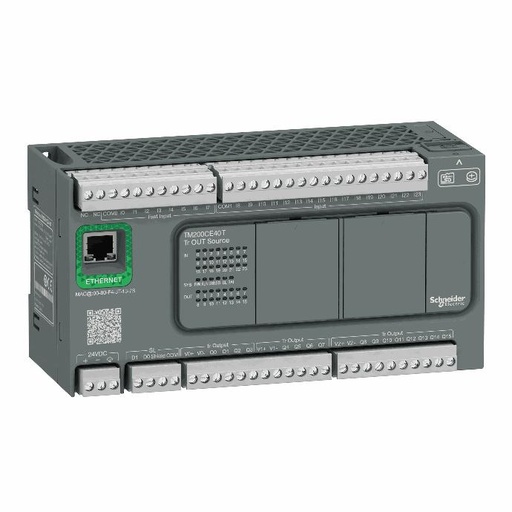 [C02TM200CE40T] Schneider Electric - controller M200 40 IO transistor Source+ Ethernet - TM200CE40T