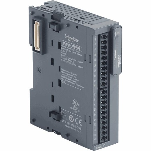 [C10TM3AM6] Schneider Electric - Modicon TM3 - 4 analog inputs, 2 analog output (screw) 24Vdc - TM3AM6