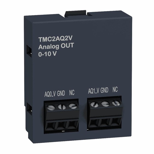 [C10TMC2AQ2V] Schneider Electric - cartridge M221 - 2 analog voltage outputs - I/O extension - TMC2AQ2V