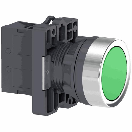 [C01XA2EA31] Schneider Electric - round Green push-button Ø 22 - flush spring return - 1NO - XA2EA31
