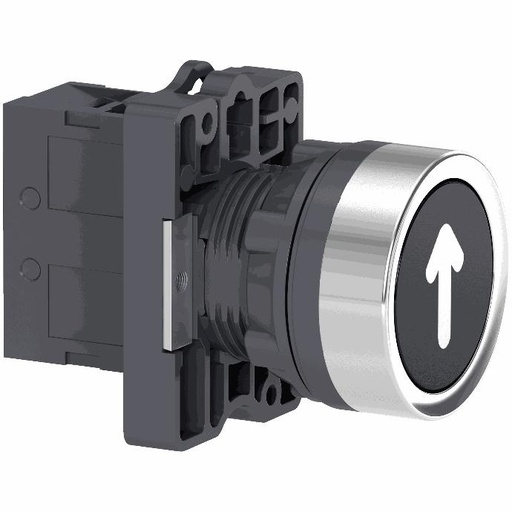 [C01XA2EA3311] Schneider Electric - Marked head push-button Ø 22 - flush spring return - 1NO - XA2EA3311