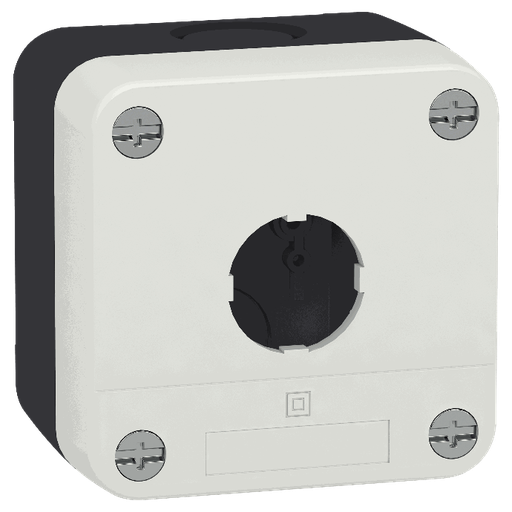 [C16XALB01C] Schneider Electric - 1 hole 22 mm Ø IP65 protection plastic white empty control station - XALB01C