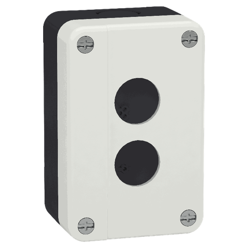 [C16XALB02C] Schneider Electric - 2 hole 22 mm Ø IP65 protection plastic white empty control station - XALB02C